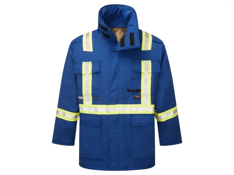 Portwest® Westex DH Antistat Flame Resistant Fleece Lined Insulated Parka Jacket - X Back - Royal Blue - IDHS215