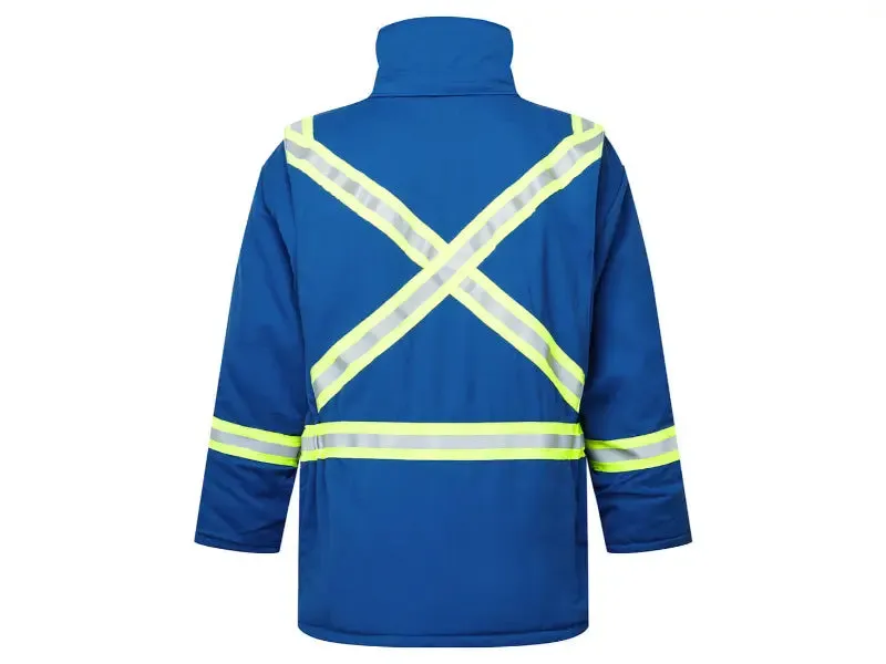 Portwest® Westex DH Antistat Flame Resistant Fleece Lined Insulated Parka Jacket - X Back - Royal Blue - IDHS215