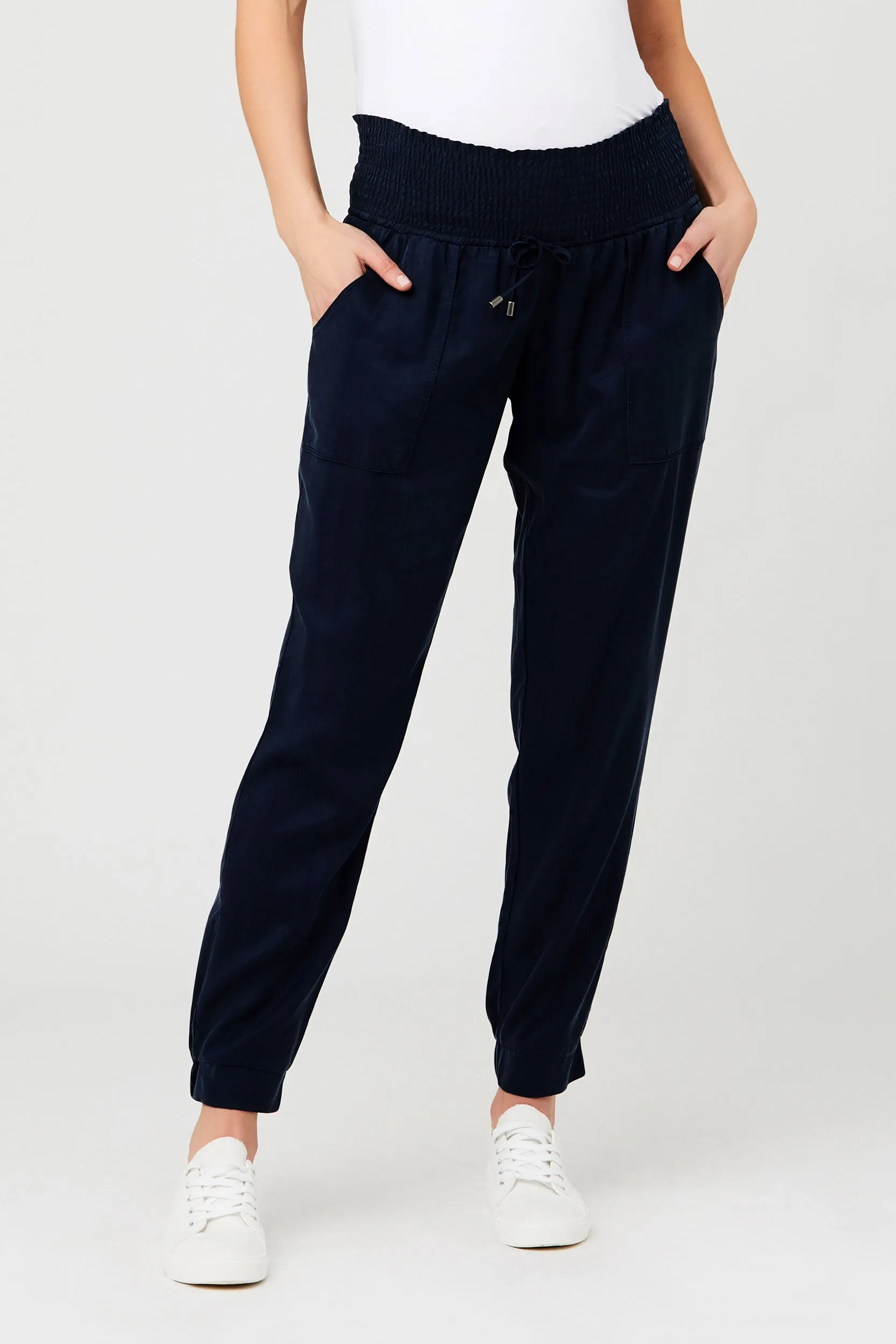 Sustainable Tencel Off Duty Pant Black Ripe