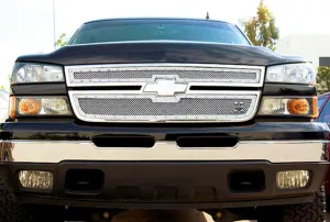 T-REX X Metal Series, Overlay Grilles - Polished - 2005-2007 Silverado