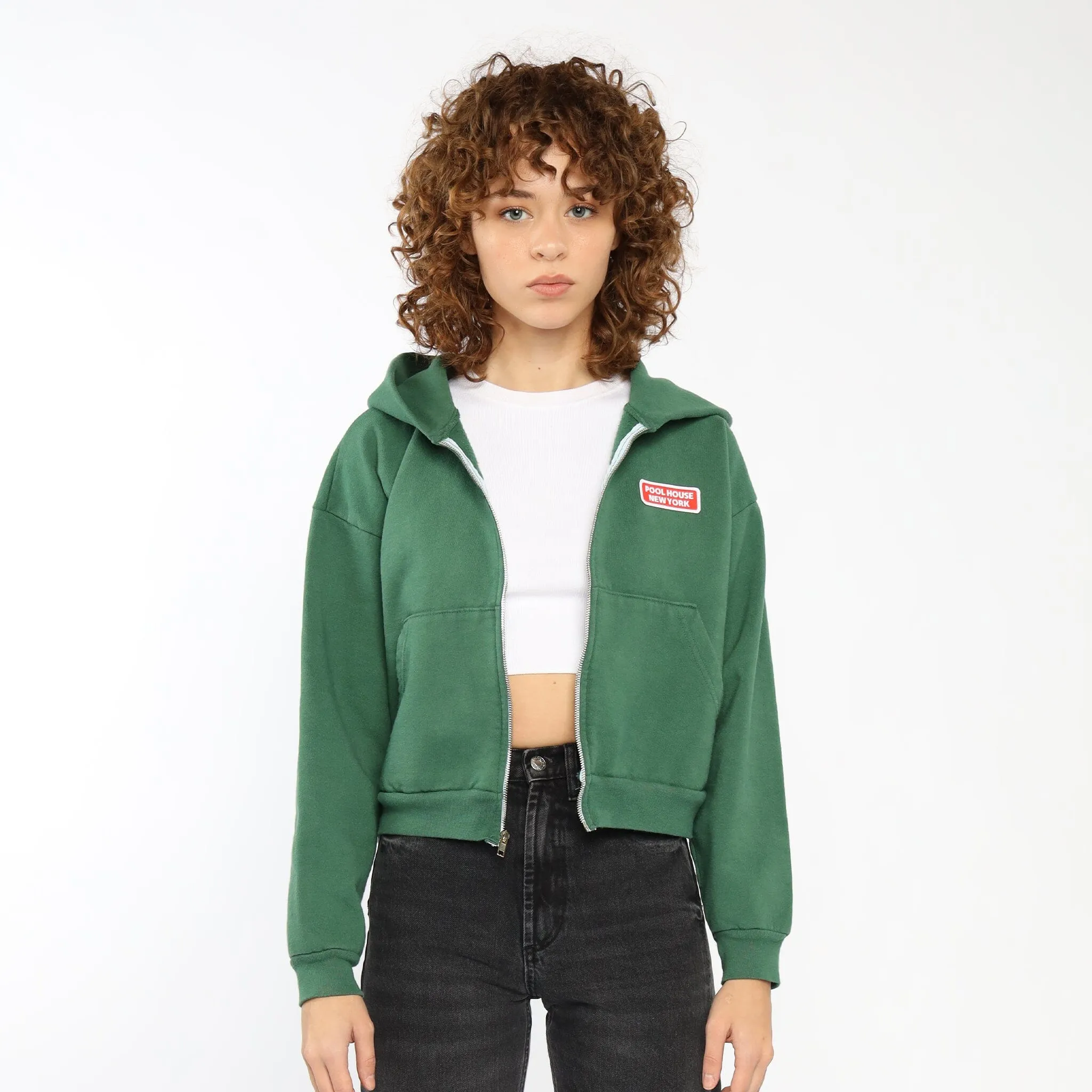 The Mercer Cropped Zip-Up