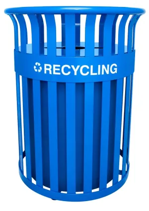 TRASHCAN/ OUTDOOR/ EX-CELL/ Streetscape Collection, 37 Gallon Outdoor Recycling Receptacle