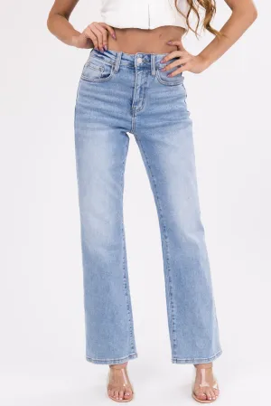 Vervet Light Wash Vintage High Rise Flare Jeans