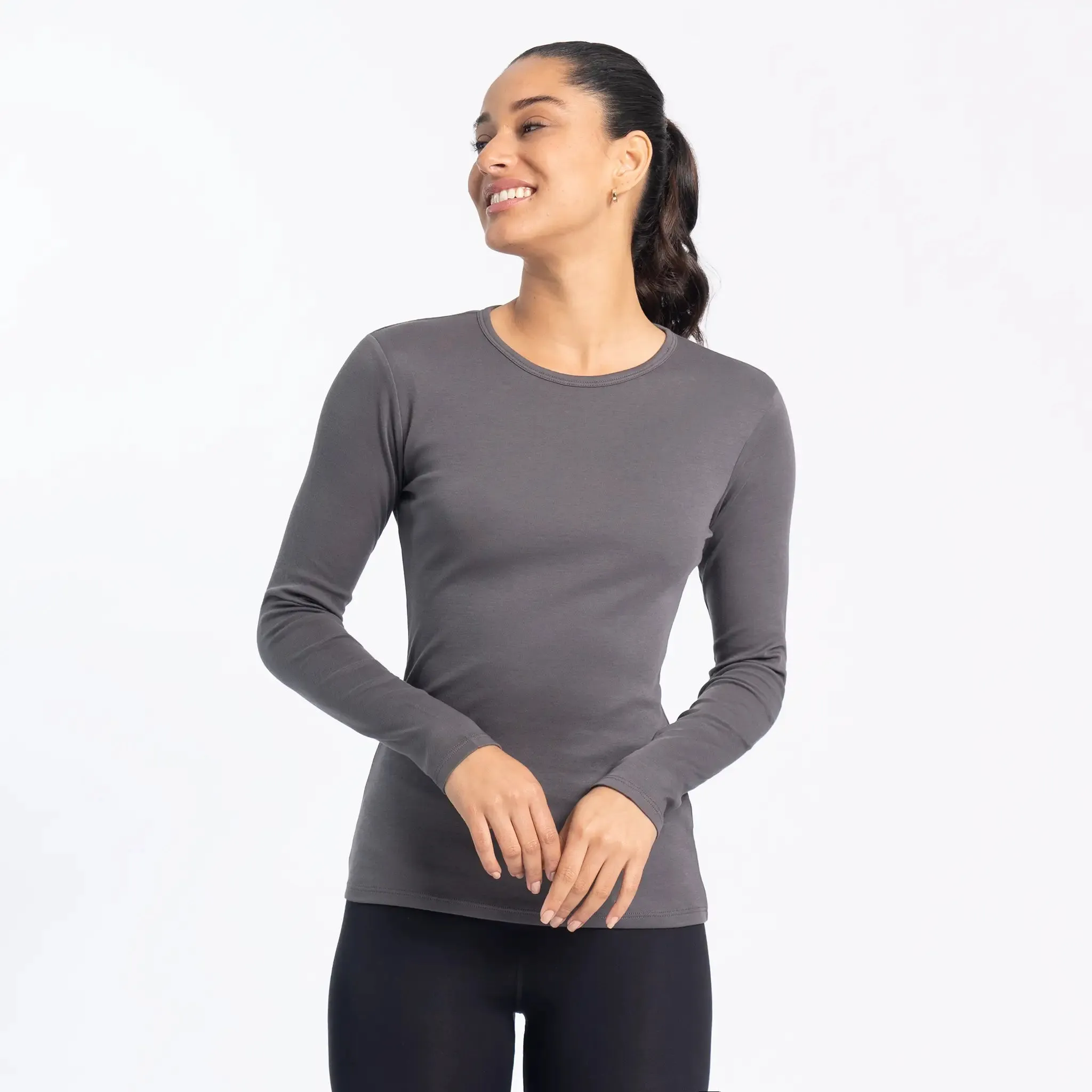 Women's Organic Pima Cotton Long Sleeve Shirt