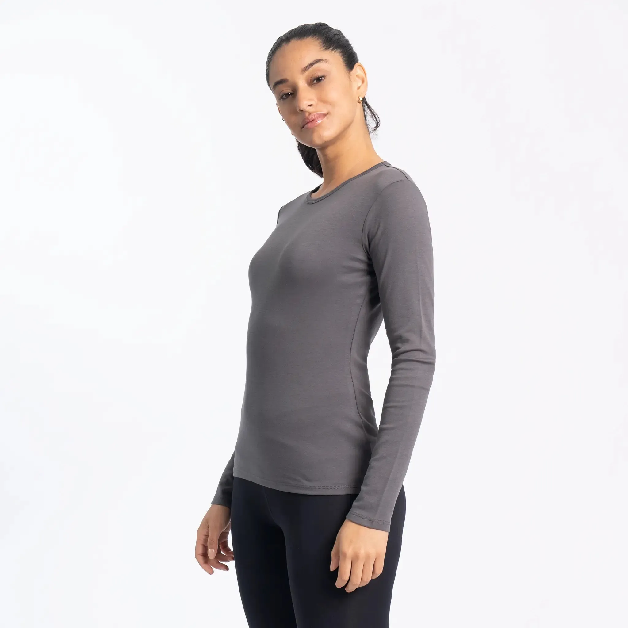 Women's Organic Pima Cotton Long Sleeve Shirt