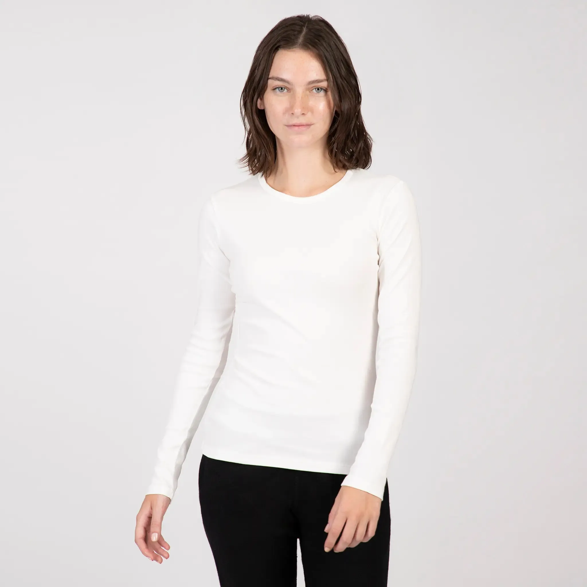 Women's Organic Pima Cotton Long Sleeve Shirt