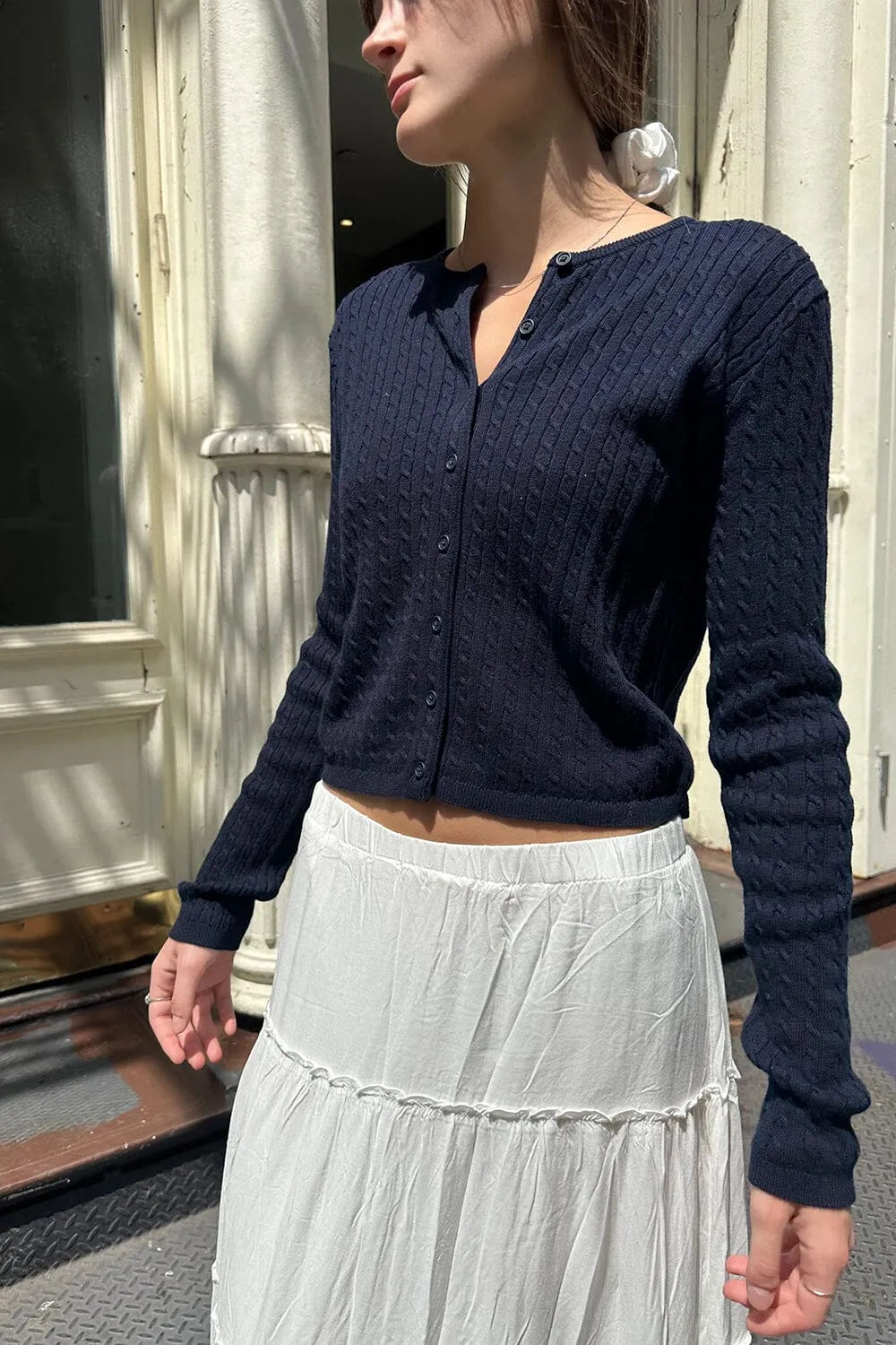 Zoe Cable Knit Cardigan